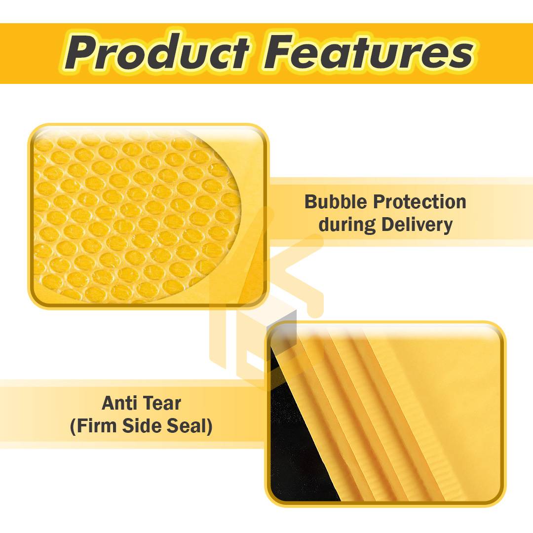 (1 BOX) Kraft Bubble Envelope