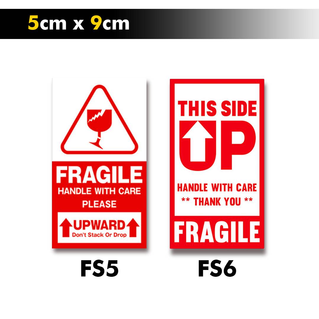 Fragile Sticker - 1000pcs / 336pcs / 500pcs Pack